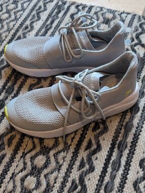 Women's Gray Fabletic Slip-On Sneakers - Lightweight Mesh Comfort
